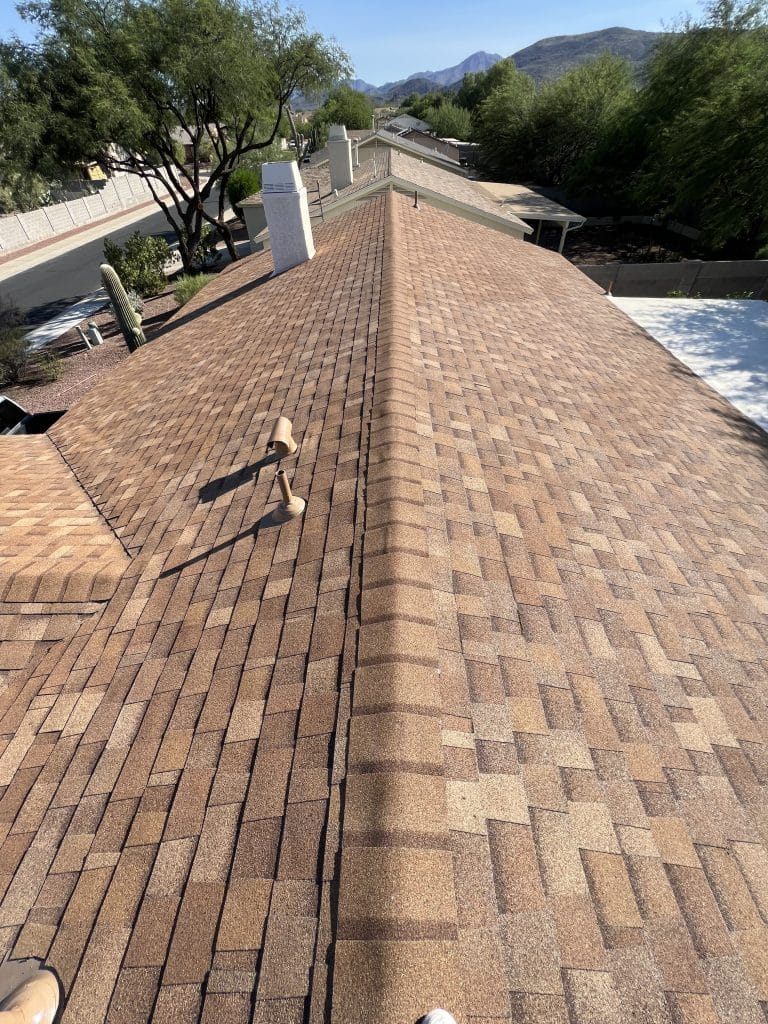 High quality shingle roof installation by Roofing Pros Az. Our team delivers reliable and aesthetically pleasing roofing solutions to withstand Arizonas diverse weather conditions scaled